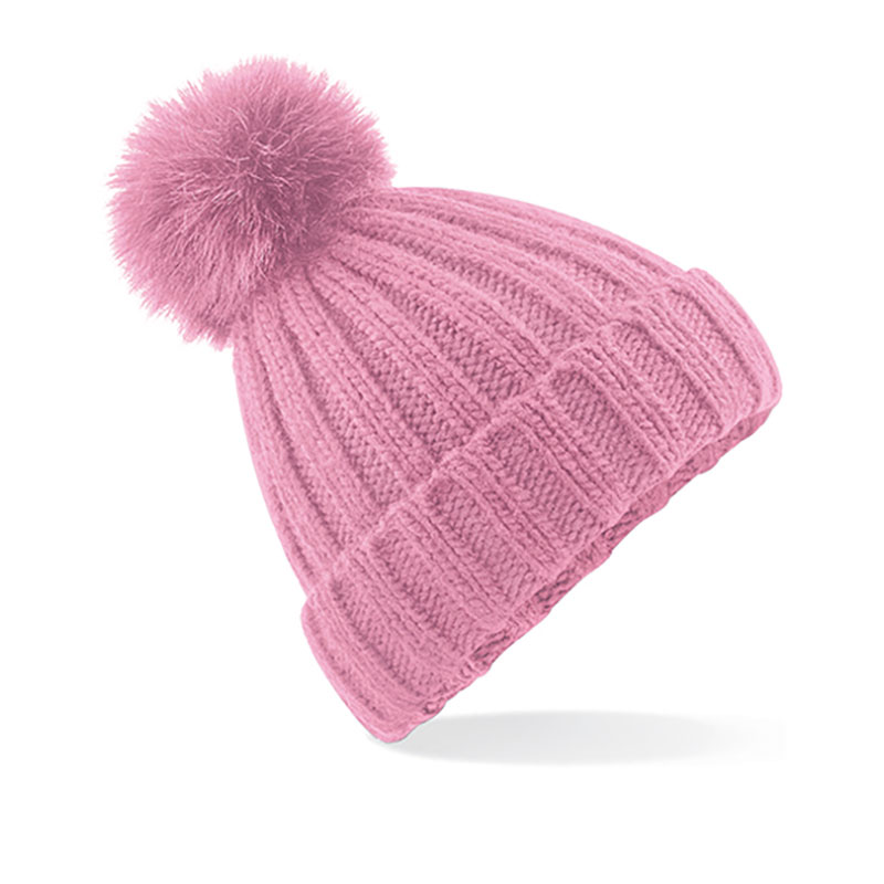 Verbier Fur Pom Pom Chunky Beanie