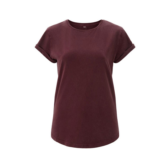 Rolled Sleeve T-shirt Women
