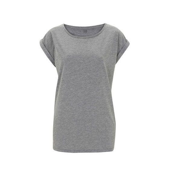 Rolled Sleeve Tunic T-shirt Women